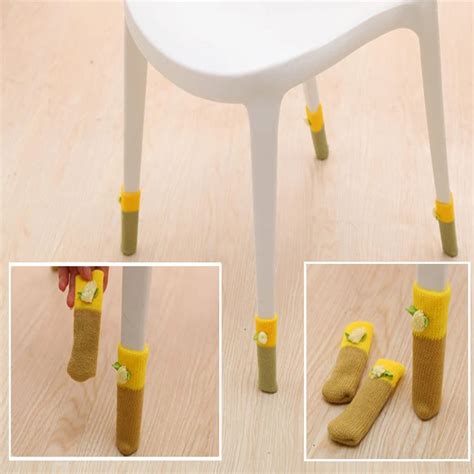 4Pcs Set Home Fashion Chair Leg Sock Table Foot Socks Protection
