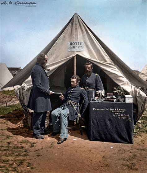 Nearly 160 Year Old Photo Of A American Civil War Camp 1860s