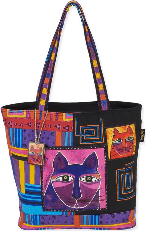 Laurel Burch Shoulder Tote 16 By 5 By 14 Inch Whiskered