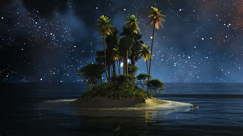 Island Night Wallpapers Wallpaper Cave