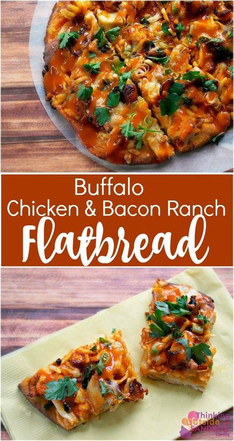 Made with chicken, whole milk mozzarella and provolone cheese, ranch dressing and bacon bits, this premium flatbread pizza is perfect for dining. Buffalo Chicken Bacon Ranch Flatbread | Chicken bacon ...