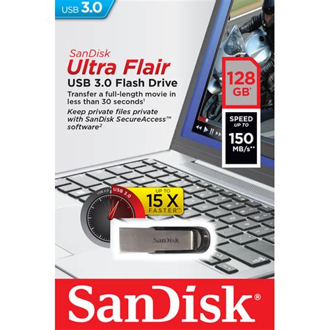 Sandisk Ultra Flair Usb 30 Drive 128gb Sdcz73 128g Disc Impex Hellas