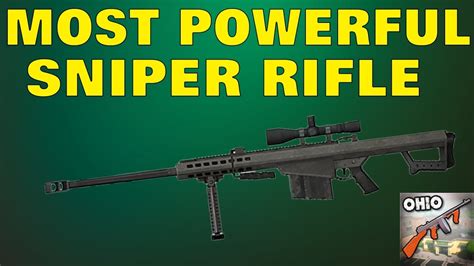 How To Get The Most Powerful Sniper Rifle In Ohio Roblox Youtube