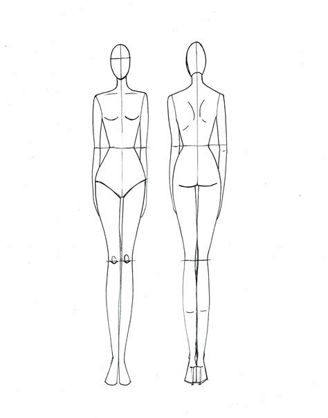 Blank Fashion Design Models In 2019 Fashion Illustration With Blank
