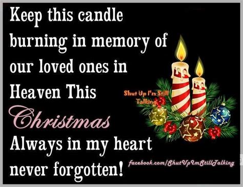 Keep This Candle Burning In Memory Of Loved Ones In Heaven This