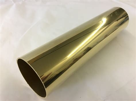 Brassfinders Polished Brass Round Tubing 2 Inches