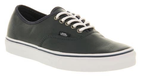 Vans Authentic Leather Navy In Blue For Men Lyst