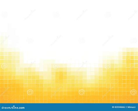 Yellow Squares Mosaic Background Stock Vector Illustration Of Modern