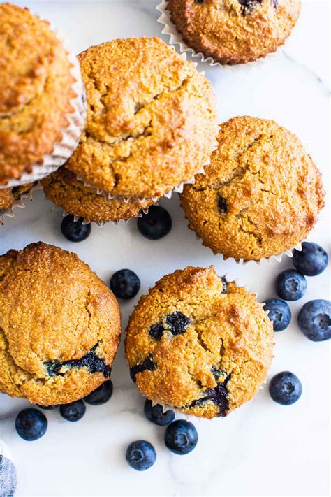 Almond Flour Blueberry Muffins IFoodReal Com