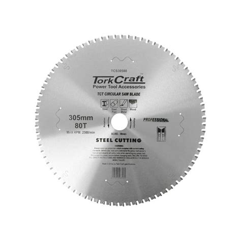 Tork Craft Tcs30580 Tct Steel Cutting Blade 80t 305x30mm Chamberlain