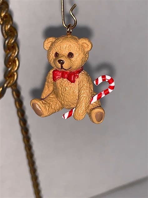 Hallmark Keepsake Ornament Miniature Christmas Bear 1996 Ornaments
