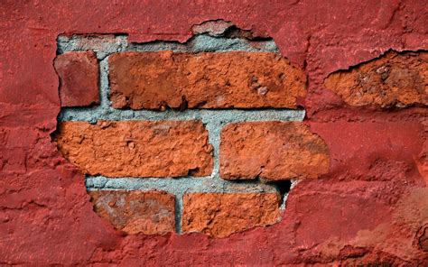 Photo Of Orange Brick Wall Hd Wallpaper Wallpaper Flare