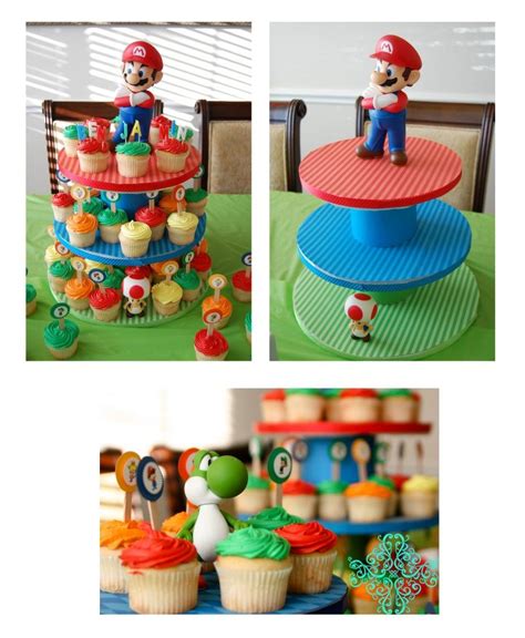 Find all cupcake decorating supplies for your party needs: Super Mario Bros Party Ideas | Mario birthday party, Super ...