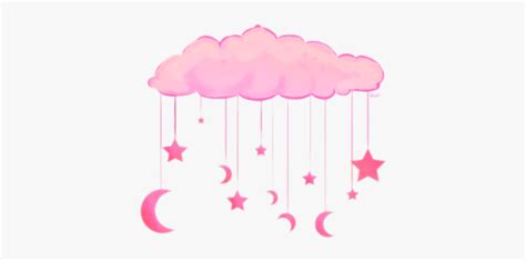 Ilustración luna, luna creciente ilustración, luna, pintura de acuarela, texto png. #nube #rosada #luna #estrellas #pink - Material For Edits ...