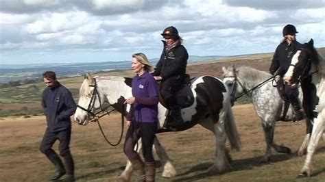 Paralysed Jockey Sarah Gaisford Rides On Dartmoor Bbc News