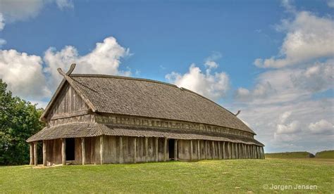 This Viking Longhouse Is A Part Of The Viking Museum Trelleborg Near