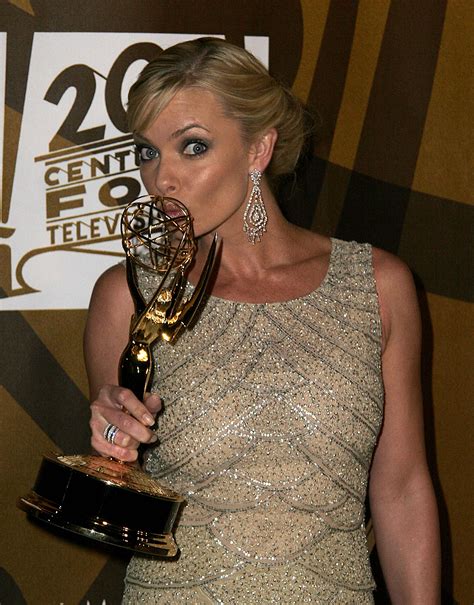 Actress Jaime Pressly Backstage In The Pressrom After Winning Her Emmy