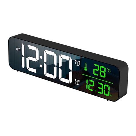 Esho Led Digital Alarm Clocks For Bedrooms Bedside With Snooze Digital Clock For Dual Clock With