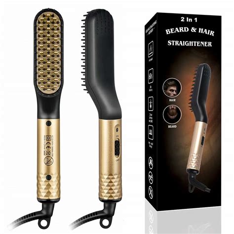 It happens that straightening of hair does more damage than b. Genkent Beard Straightener for Men, Ionic Beard ...