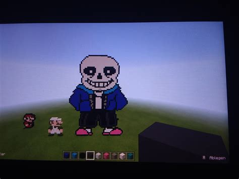 Ive Build Sans From Undertale In Minecraft Rundertale