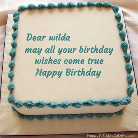️ Happy Birthday Cake For Wilda