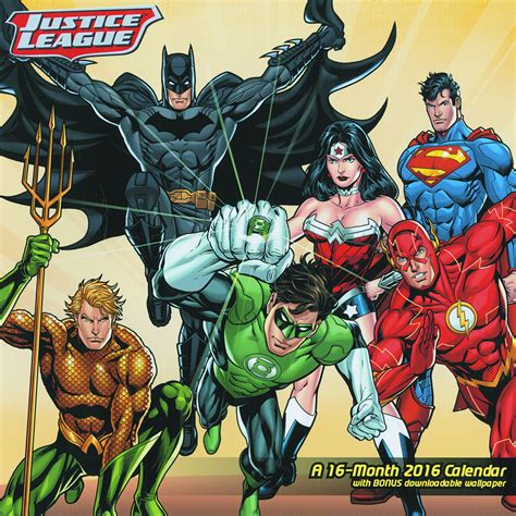 Apr151967 Dc New 52 Justice League 16 Month 2016 Wall Cal Previews