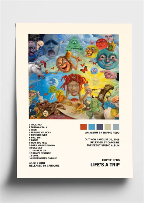 Trippie Redd Lifes A Trip Album Art Tracklist Poster The Indie Planet