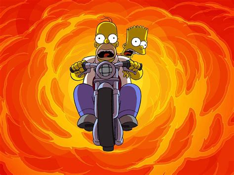 Free The Simpsons High Quality Wallpaper Id Homer Simpson Motorcycle