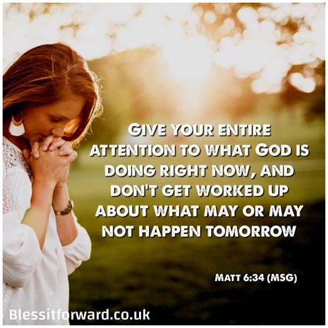 Give Your Entire Attention To What God Is Doing Right Now And Dont
