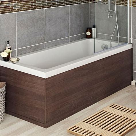 Hudson Reed Mdf Oak Bath Front Panel 1700mm Wide Pan119 Mid Oak