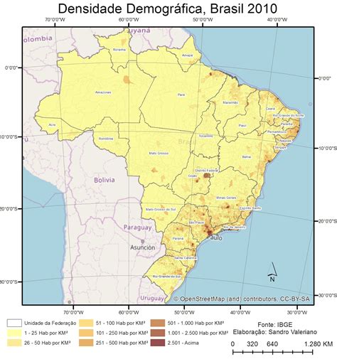 A Distribuição Da População Brasileira No Território Nacional é Igualitária