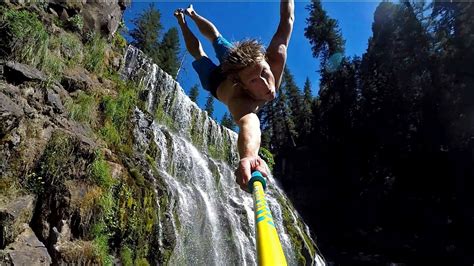Cliff Jumping Mccloud Falls Gopro Backflip Youtube