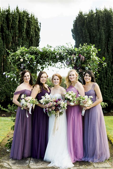 Purple Bridesmaids Dresses Perfect Looks For A Purple Colour Palette