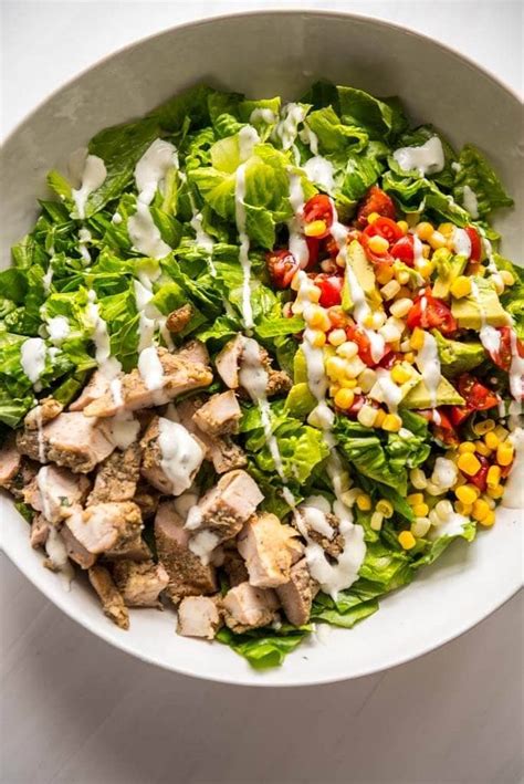 It's perfect for tacos, salads, or burrito bowls. Grilled Chicken Taco Salad - Garnished Plate