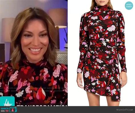 Kits Black And Pink Floral Dress On Access Hollywood In 2021 Pink
