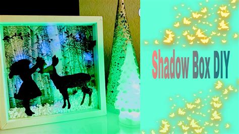 Christmas Lighted Shadow Box DIY | Christmas 2019   - YouTube