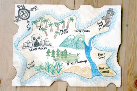 Treasure Map Craft Red Ted Arts Blog