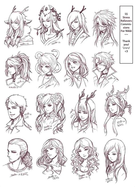 Cute Easy Hairstyles Drawings Art Drawings Sketches Manga Art Art