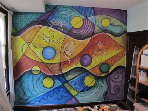 Mssurreal The Art In My Head Painting A Colorful Abstract Mural
