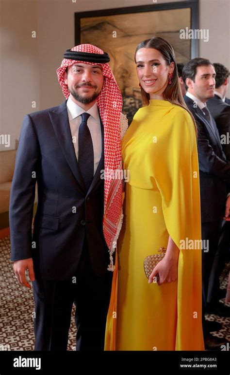 Amman Jordanien 12th Mar 2023 Wedding Of Princess Iman Crown Prince Al Hussein Bin Abdullah