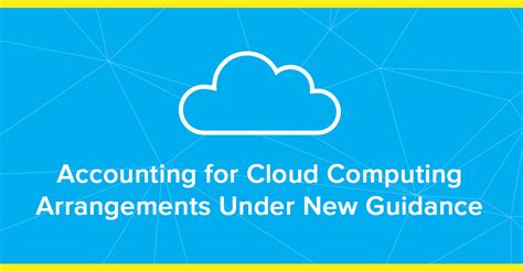 The costs to set up cloud computing services can be significant, and many companies would prefer not to immediately expense these setup costs. Accounting for Cloud Computing Arrangements Under New Guidance