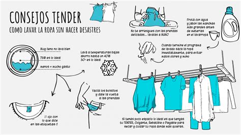 Cómo lavar la ropa sin hacer desastres Tender