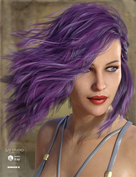 voss hair for genesis 3 and 8 female s daz 3d