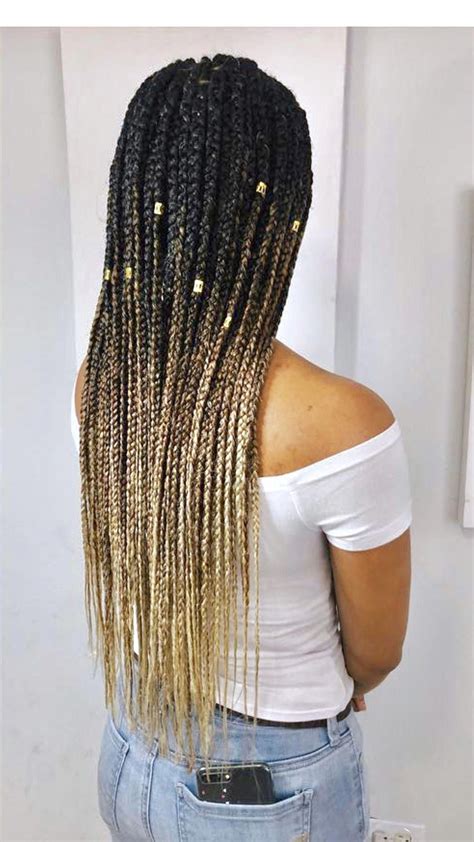 43 Cool Blonde Box Braids Hairstyles to Try em 2020 Cabelo com trança