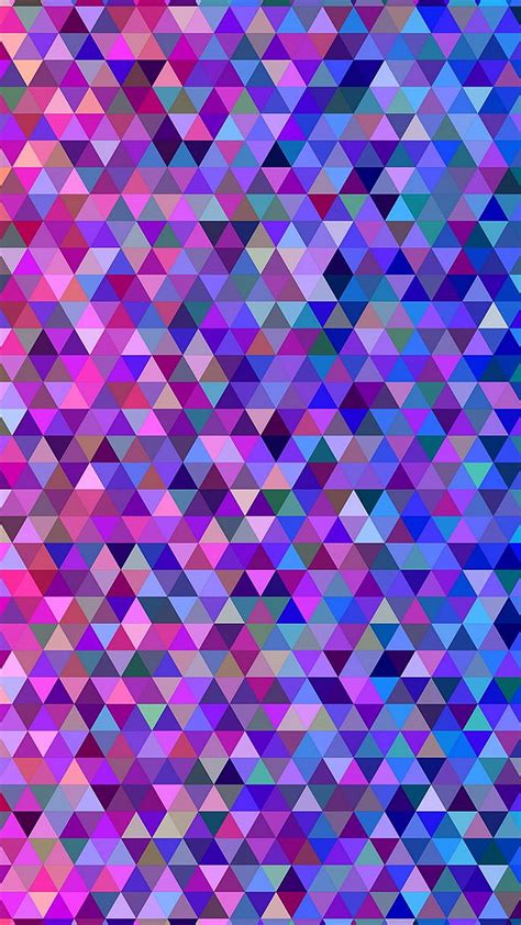 2k Free Download Mosaic Triangles Multicolored Colorful Hd Phone