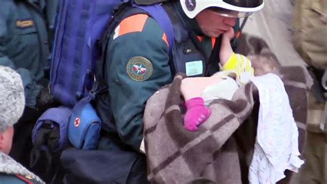 Russia Rescue Baby Boy Found Alive After 35 Hours Under Rubble