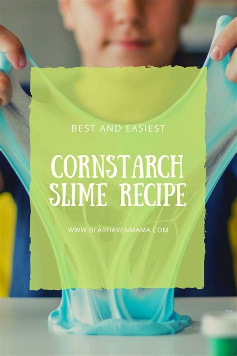 Cornstarch Slime Recipe Super Easy And Fun Cornstarch Slime Slime
