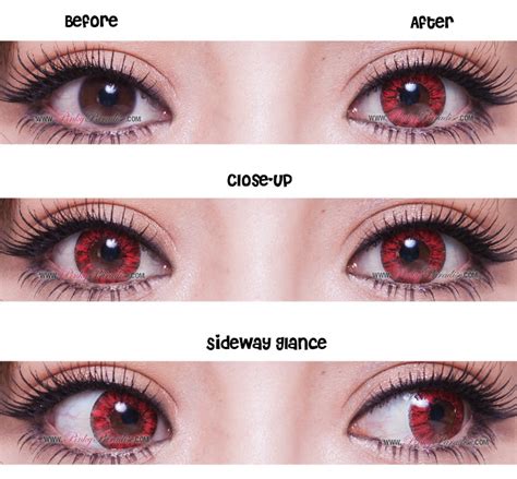 Pretty Crystal Red Circle Lenses (Colored Contacts ...