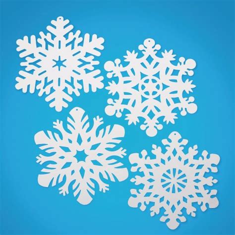 Buy White Snowflake Cut Outs 14 25 Beautifully Cut For Hanging