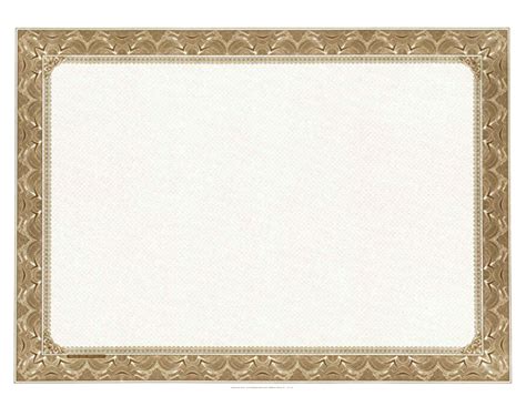 Blank Stock Certificates Border Only Certificates
